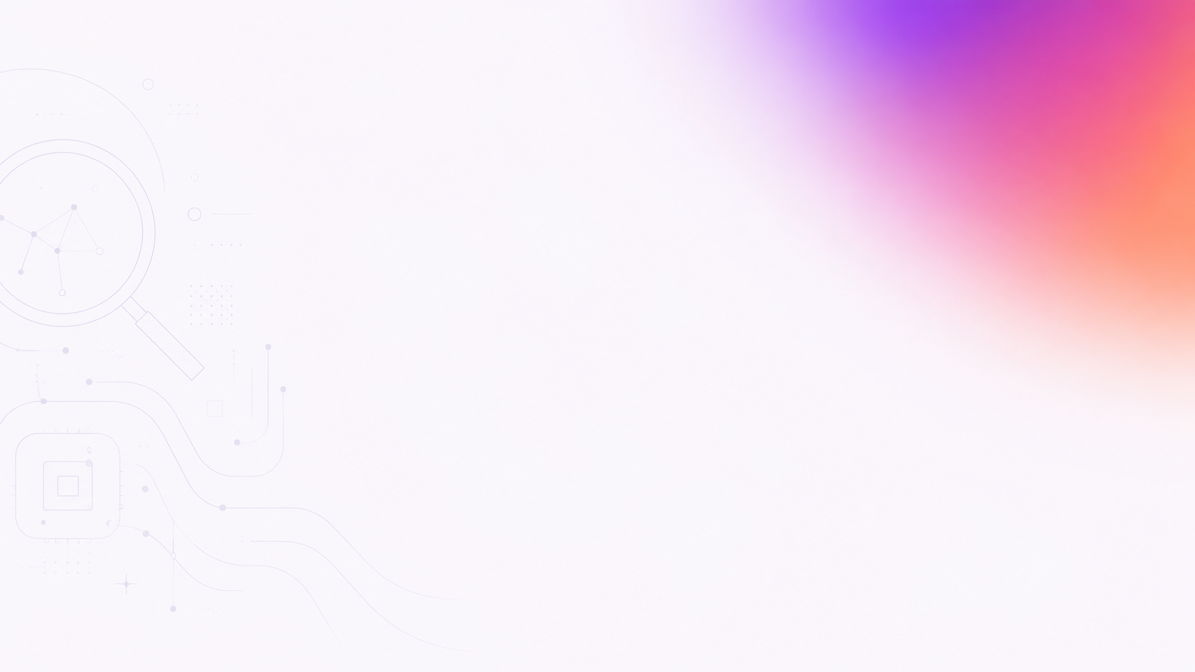 Abstract gradient artwork representing AI search